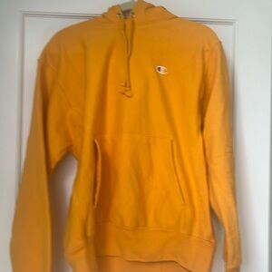 Men’s medium Champion yellow hoodie